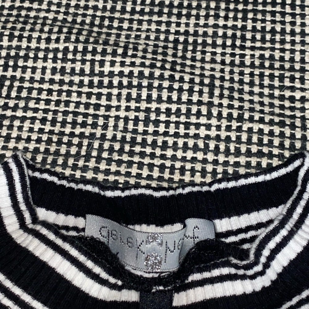 Shoulder cut, turtle neck dress